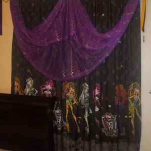 Monster high curtains set